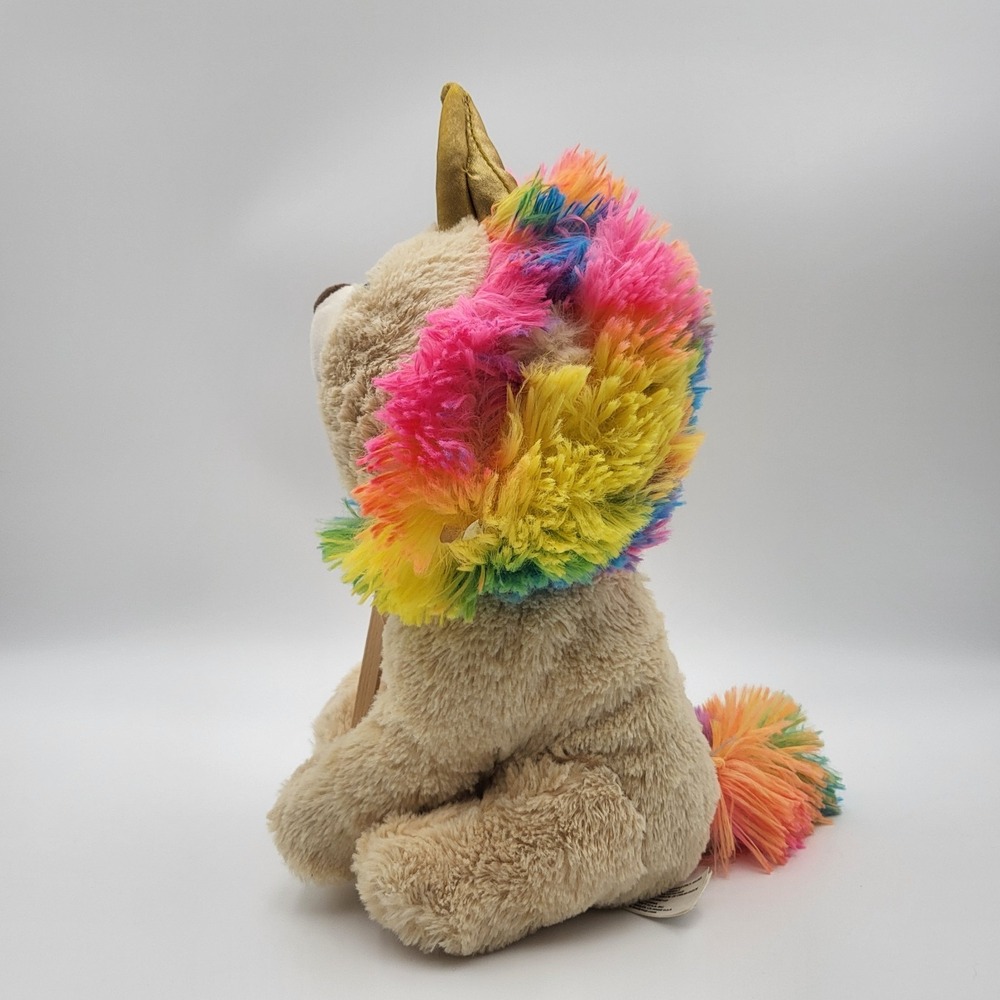 Kellytoy LionCorn Rainbow Lion Unicorn Tie Dye Plush Stuffed Animal Colorful Cub - Picture 4 of 8